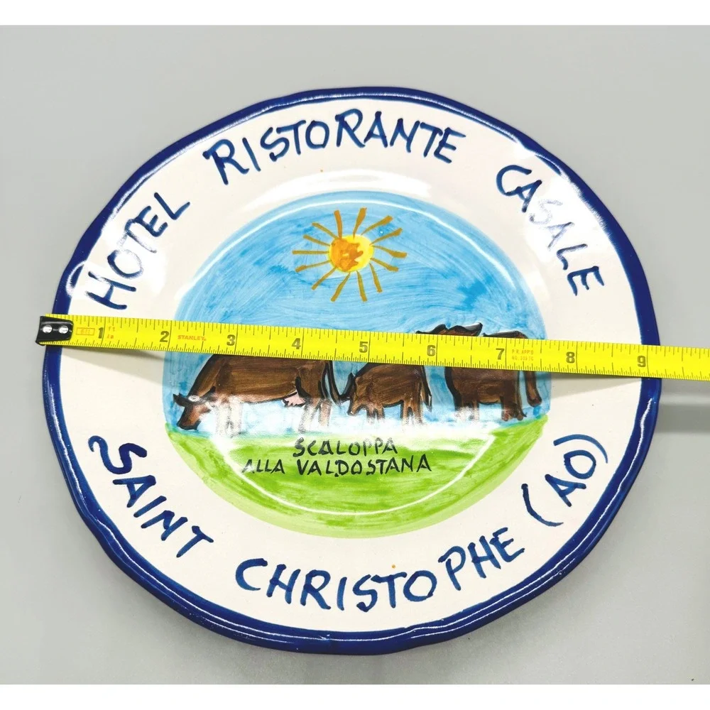 Buon Ricordo Plate Solimene Vietri Hotel Ristorante Casale St Christophe Italy